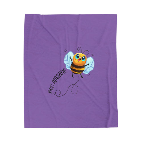 Bee Amazing Velveteen Plush Blanket