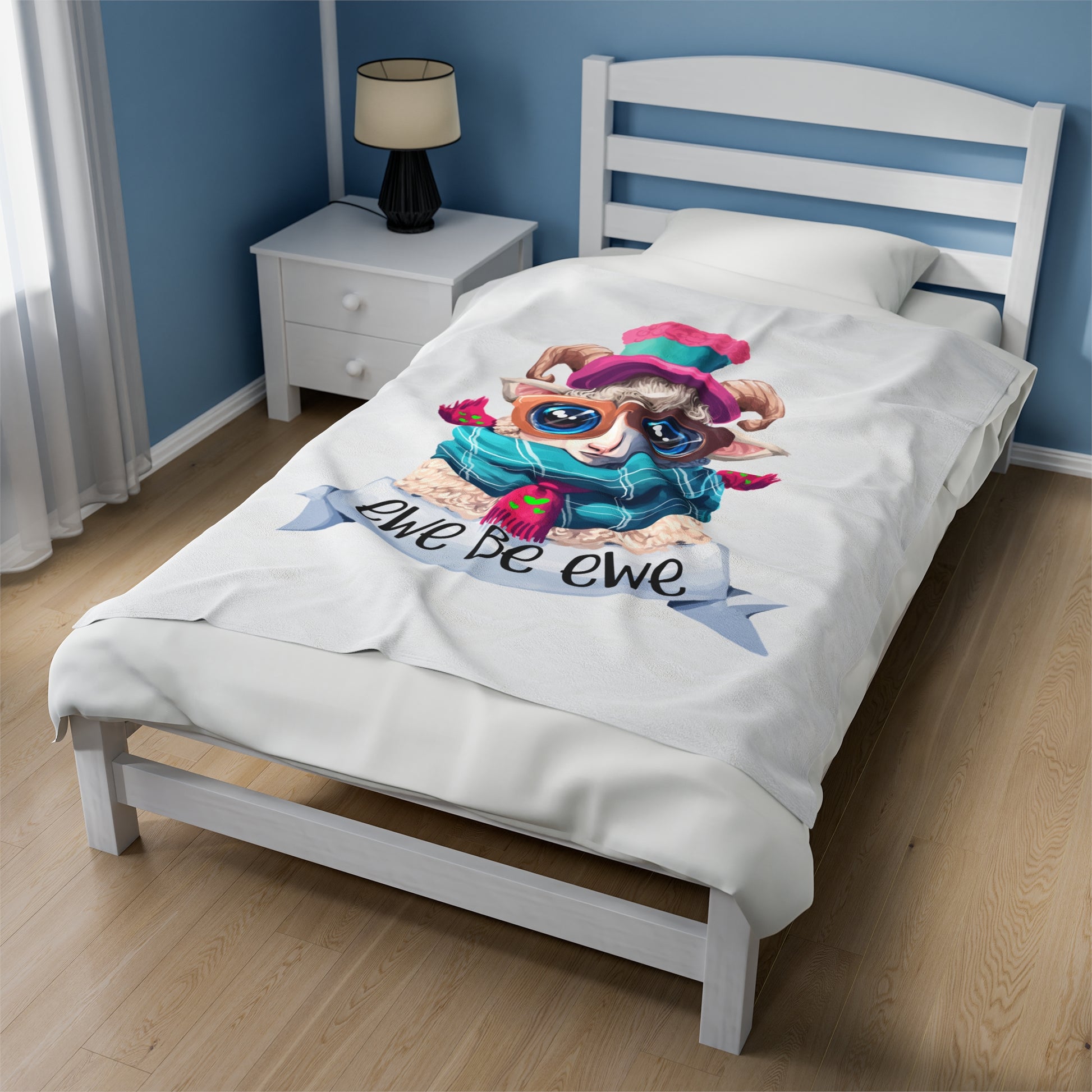 Ewe Be Ewe Velveteen Plush Blanket