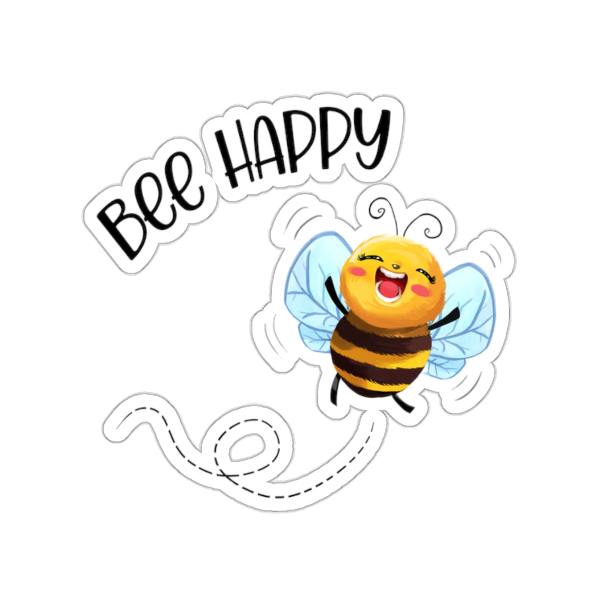 Bee Happy Kiss-Cut Stickers