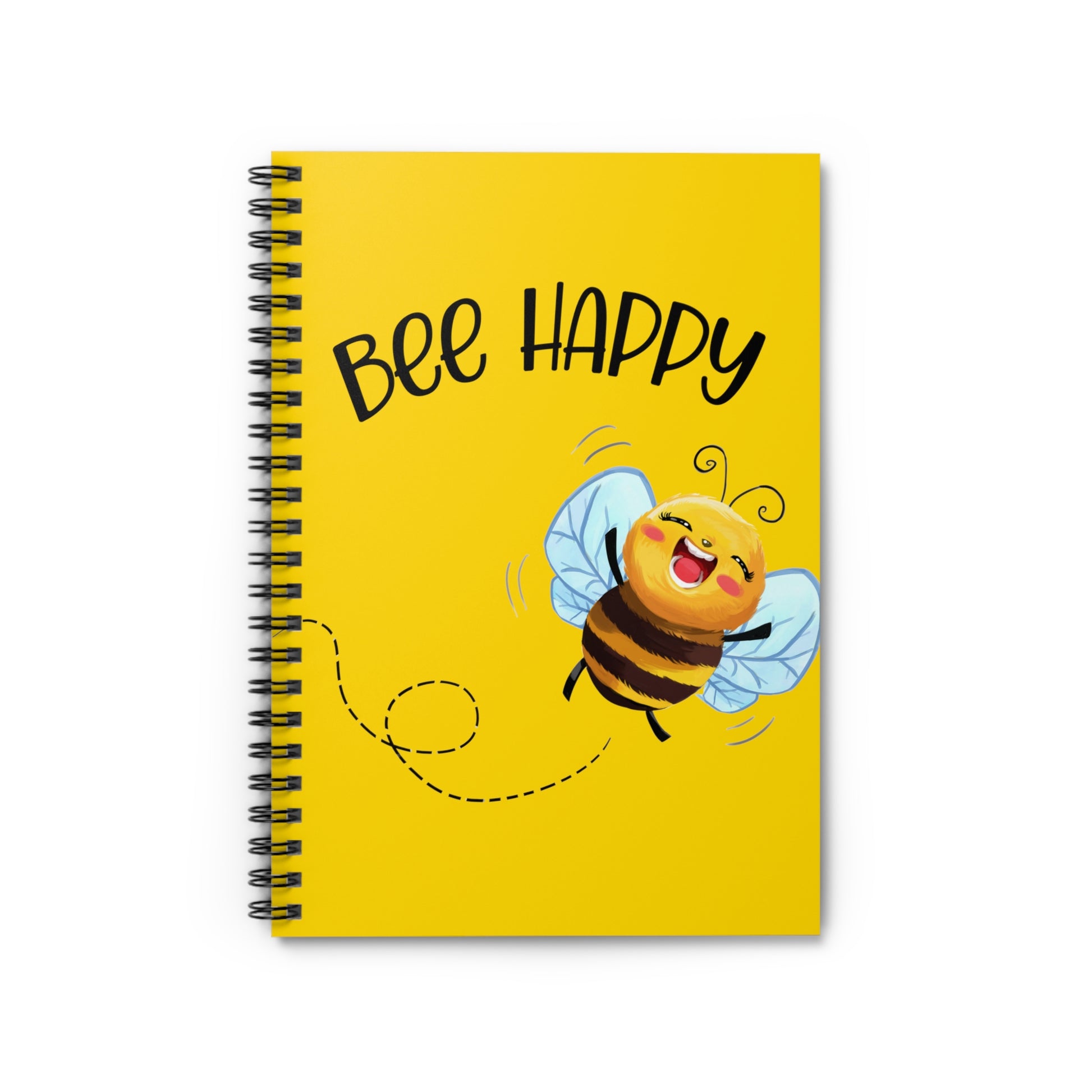 Bee Happy Spiral Notebook - Ruled Line