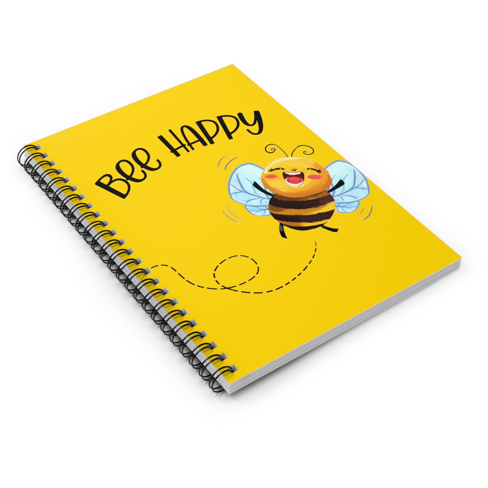 Bee Happy Spiral Notebook - Ruled Line