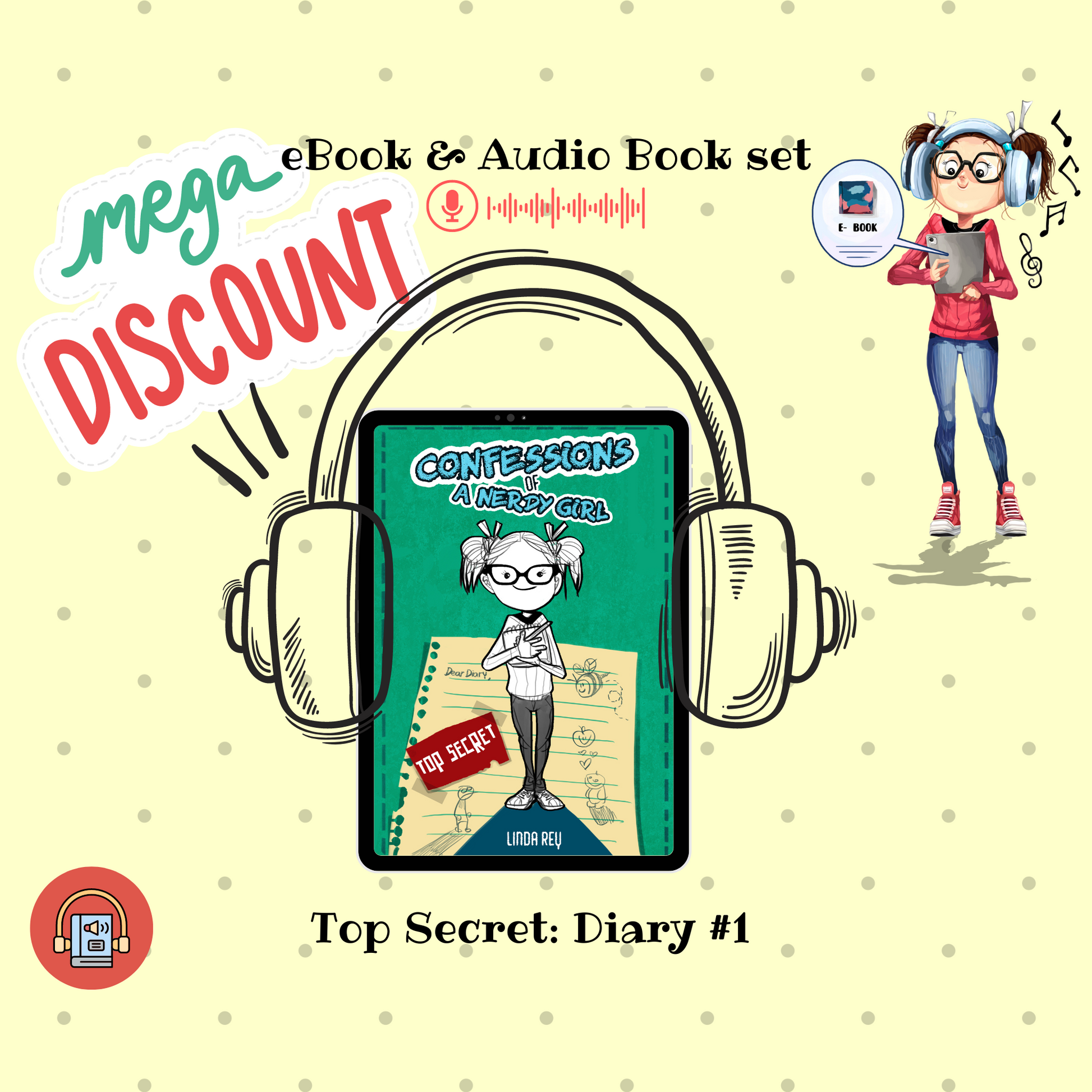 Top Secret: Diary #1 Ebook & Audio Bookset | Summer Reading Book for Kids