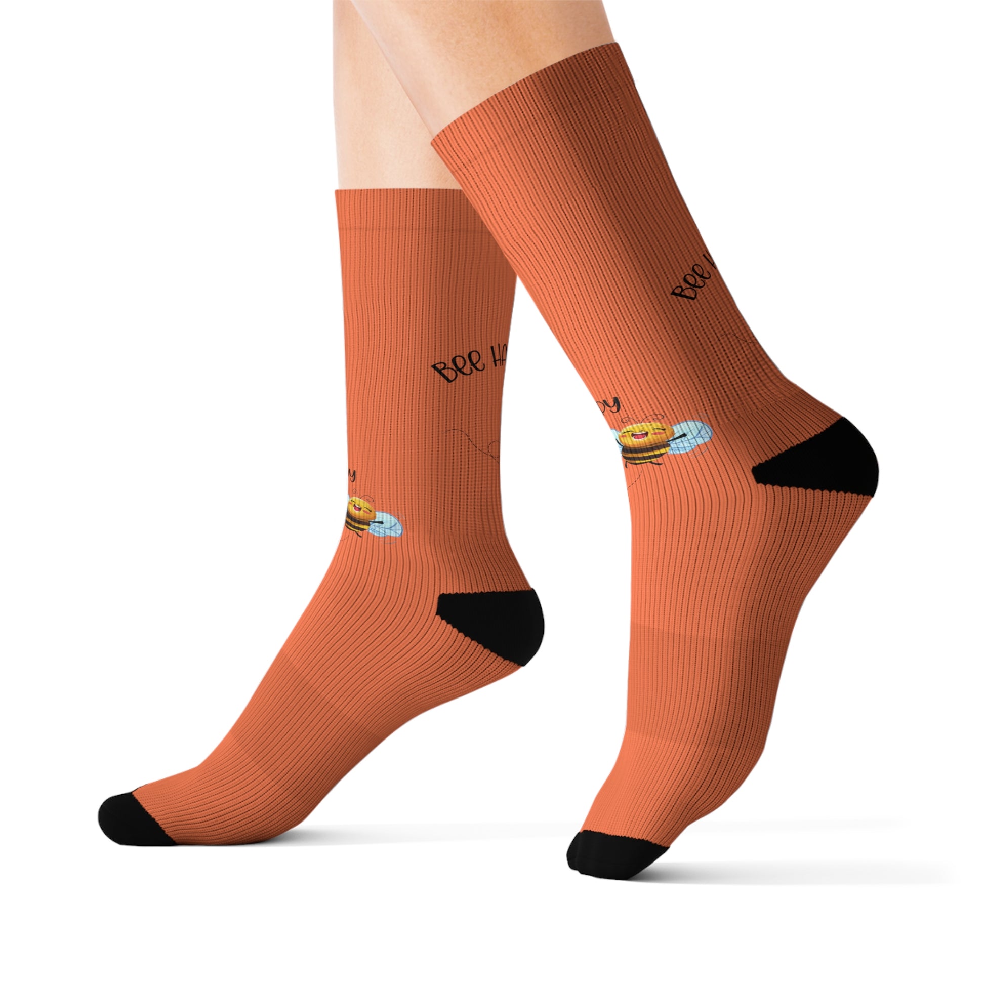 Bee Happy Sublimation Socks