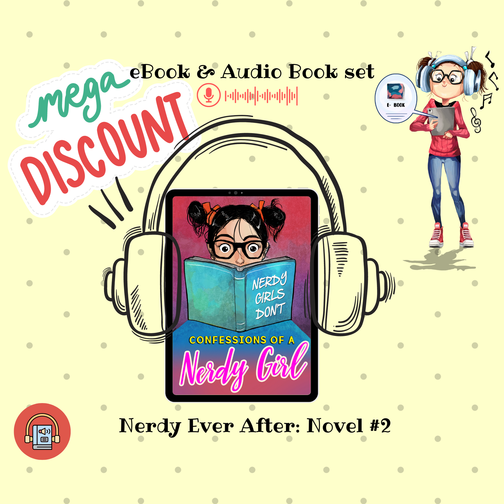 Summer Reading Books for Kids: Nerdy Girls Don't eBook & Audiobook Bookset | Best Books for Kids 9-13