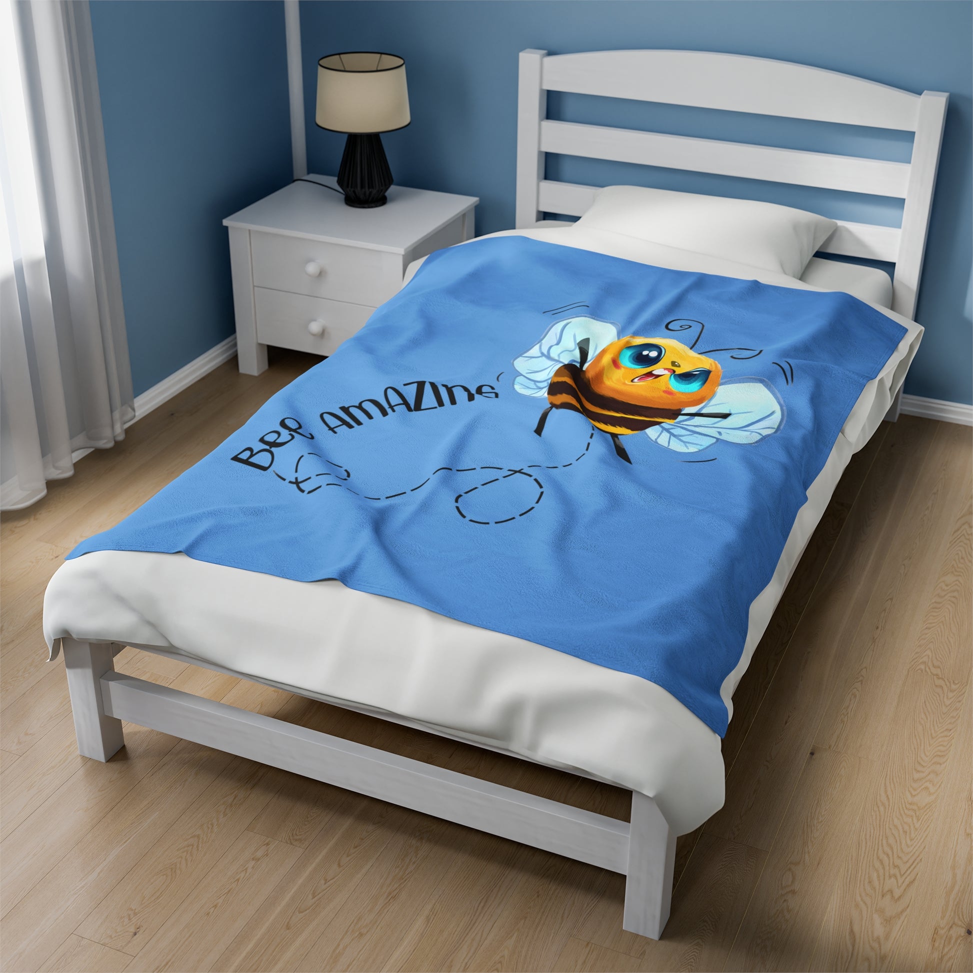Bee Amazing Velveteen Plush Blanket